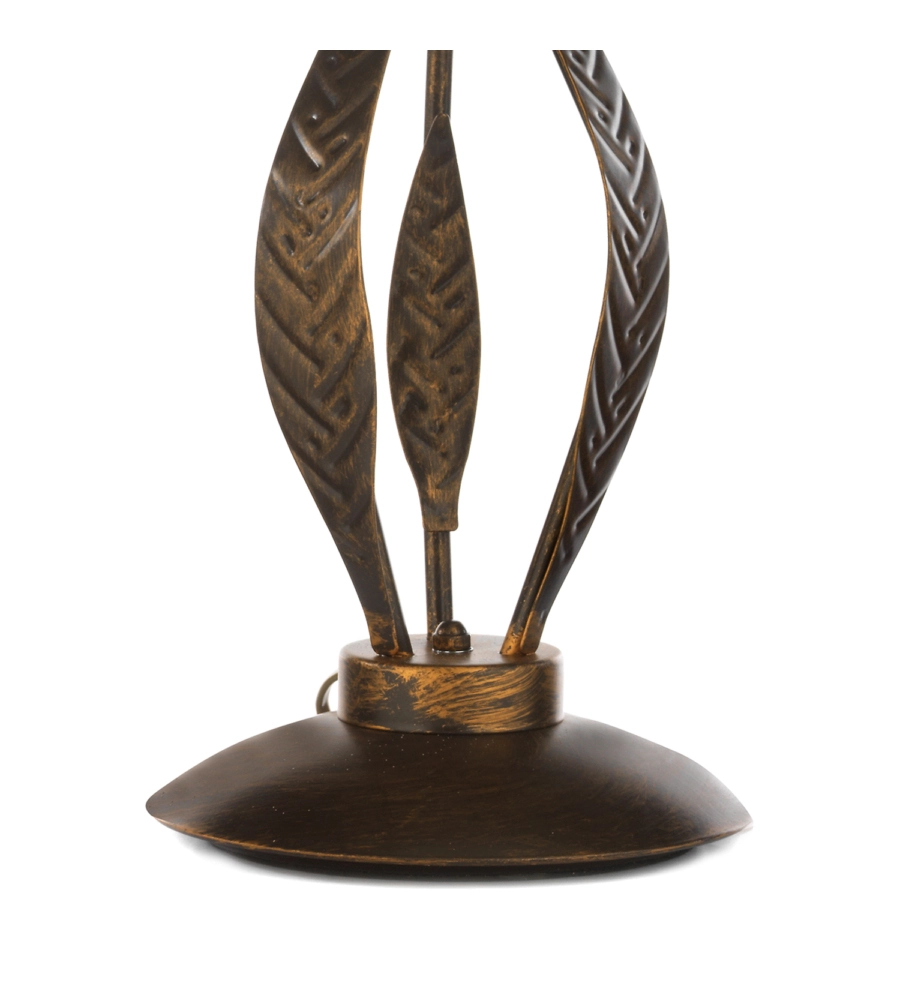 LAMPADA DA TAVOLO 3 LUCI ONLI "ALGA" BRONZO E14